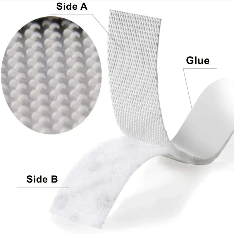 Carvallo Klebestreifen FIXNOVA EasyMount | 12 par | Restfri & verktygsfri | För ramverk, speglar & dekoration Carvallo