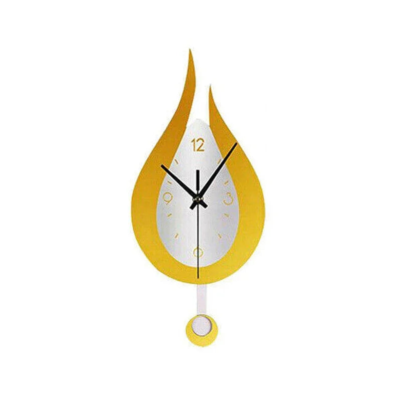 WaterDrop - Bred Modern Minimalistisk Vägghängd Klocka Carvallo