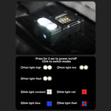 Carvallo Taktisk Mini-LED-Arbetslampa | USB-C Uppladdningsbar | 7 Ljuslägen & Magnetfot | 8,1 × 4,5 × 2,6 cm | IPX4 Vattentålig Carvallo