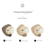 CreamWind - Modern Väggklocka med Tyst Visare och Valfritt Ljus Carvallo