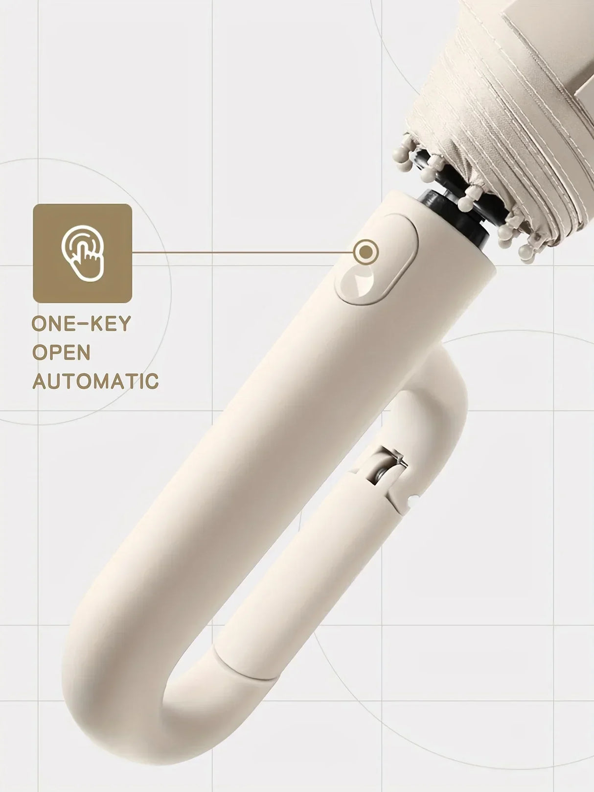 Rayvia Automatisk Paraply med Snabb Kroksdesign Carvallo