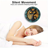 CircleDesign - Stille Aluminium Väggklocka med Kattmotiv Carvallo