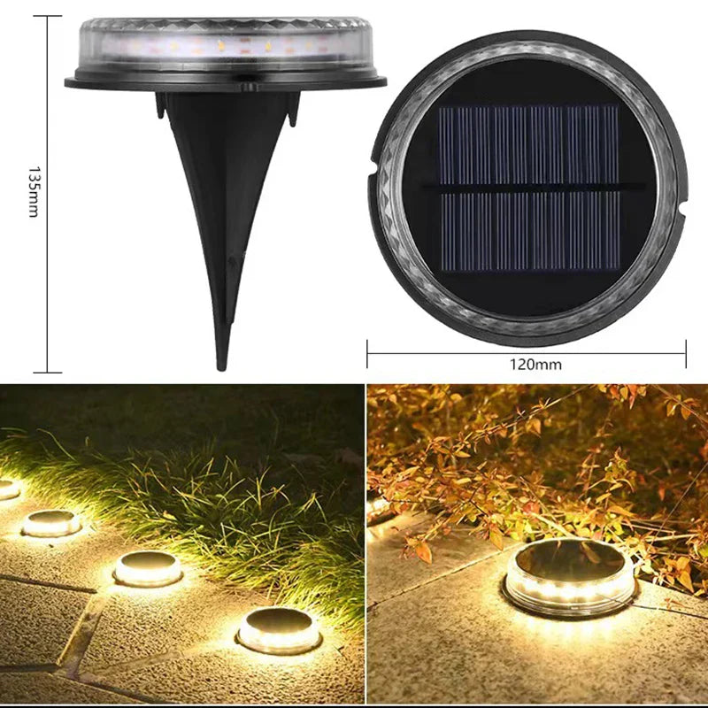Carvallo GroundGlow Solarbelysning 4-pack | LED Trädgårdslampor | IP65 Vattentålig | För Vägar, Gräsmatta & Terrass Carvallo