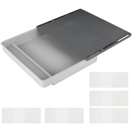 Carvallo Låda för lådor | Självhäftande & Osynlig | Under-bord Organizer för Kontor & Hem | 2L Förvaring Carvallo