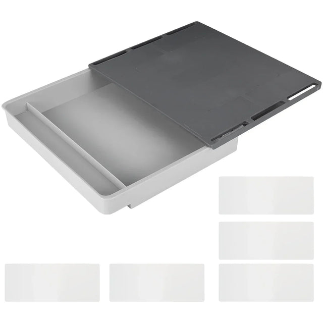 Carvallo Låda för lådor | Självhäftande & Osynlig | Under-bord Organizer för Kontor & Hem | 2L Förvaring Carvallo