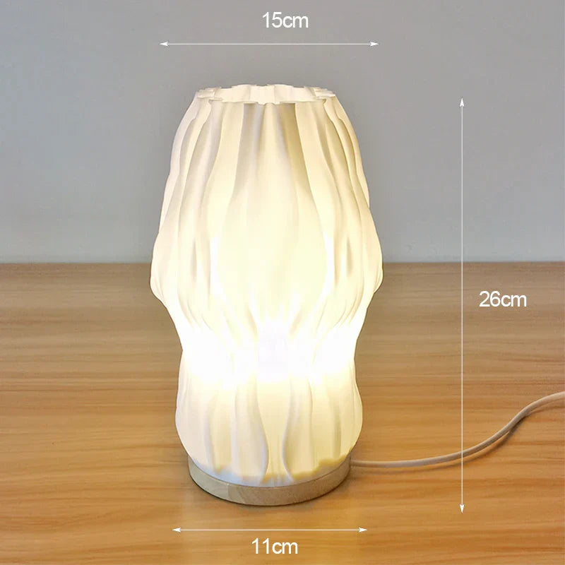3D Utskriven Skrivbordslampa – Stilig Bordslampa för Sovrum, Kafé eller Studieområde Carvallo