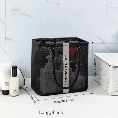 Carvallo Visibella Max | Transparent & Rymlig | För Bad, Resa & Vardag | Med Metallram & Bärhandtag Carvallo