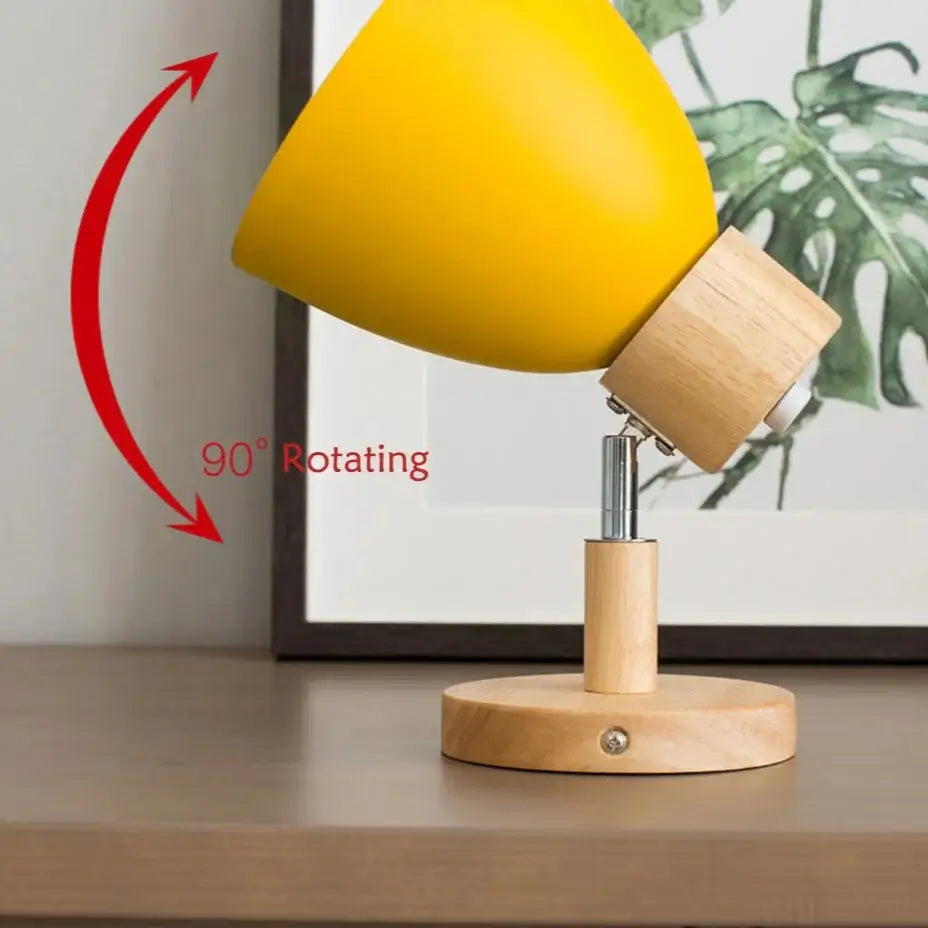 Royallure Nordic Wood Väggbelysning med Dragströmbrytare – Modern Minimalistisk Vägglampor för Sovrum och Vardagsrum Carvallo