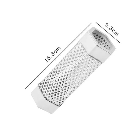 Carvallo Tube Rostfri Rökare-Rör | För Varm- & Kallrökning | BBQ-Aromarör med håldesign | 30,6 × 5,8 cm / 15,3 × 5,3 cm Carvallo