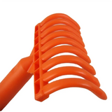 Carvallo olivemärkes-attachments med 9 flexibla tinnar | 13,5 cm bredd | Hand- eller stiftdrift | För skörd & fruktplockning Carvallo