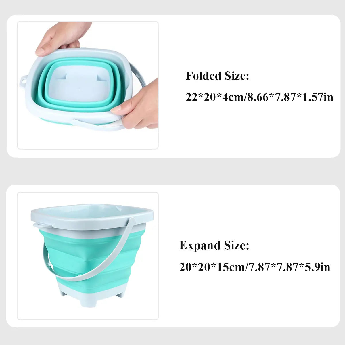 Carvallo Sandleksaker Set för Barn | Fällbar Hink & Tillbehör | Perfekt för Strand, Trädgård & Sandlåda Carvallo