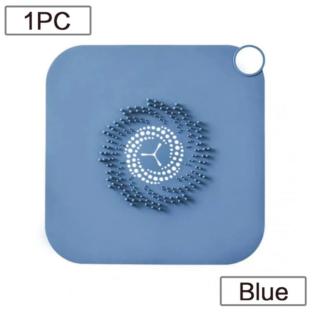 Carvallo Silikonavloppssil för håravstängning | Halkfri hårfångmatta för dusch, bad & kök – 28×28 cm Carvallo