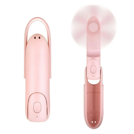 Carvallo 3i1 Mini Fläkt | Handfläkt med Powerbank & Ficklampa | Fällbar, Tyst & Barnsäker – USB uppladdningsbar Carvallo