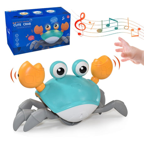 Musikalisk krypande krabba-Kids-Hemnix-Blå-Hemnix