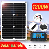 Carvallo Solpanel 1200W | Flexibel 12V Laddpanel | 2x USB & 100A Laddregulator | Utomhus Camping Carvallo