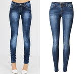 Kvinnan skinny jeans-Clothes for women-Hemnix-Blå-34-Hemnix
