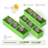 Carvallo GrowZone 21 Höjd bädd planteringspåse 90x30x20 cm | 21 Gallon | 3-kammarsystem | Andningsbart tyg med dränering | Fällbar & Återanvändbar Carvallo