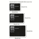 Carvallo SoftGrip Mat Rutschfeste Badematte aus Coral Fleece | Hochsaugfähig & weich | Für Bad & Eingang Carvallo