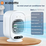 Carvallo Coolivia BreezeLight | 3-i-1 Mini-klimatanläggning, fläkt & luftfuktare | Med LED-stämningsljus & USB-anslutning Carvallo