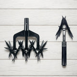 Carvallo DuoTill 2-i-1 Markventilator & Trädgårdskultivator | Handvertikaler för Gräs & Rabatter | Lätt & Flexibel | 26,5 x 23,5 x 13,5 cm Carvallo