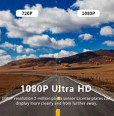 1080P WiFi Dubbelkamera Dash Cam – Främre & Inuti Bilkamera med IR Nattvision & Loopinspelning Carvallo