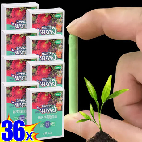 Carvallo Sticks | Växtnäring-pinnar för krukväxter & inomhusväxter | 7 cm | För nybörjare & proffs | 18 stycken Carvallo