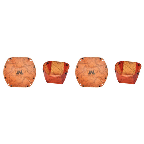 Carvallo Fällbart Utomhus-Service | Ultralätt & Återanvändbar | Livsmedelsäker & Platsbesparande | För Camping, Vandringsleder & Picknick Carvallo