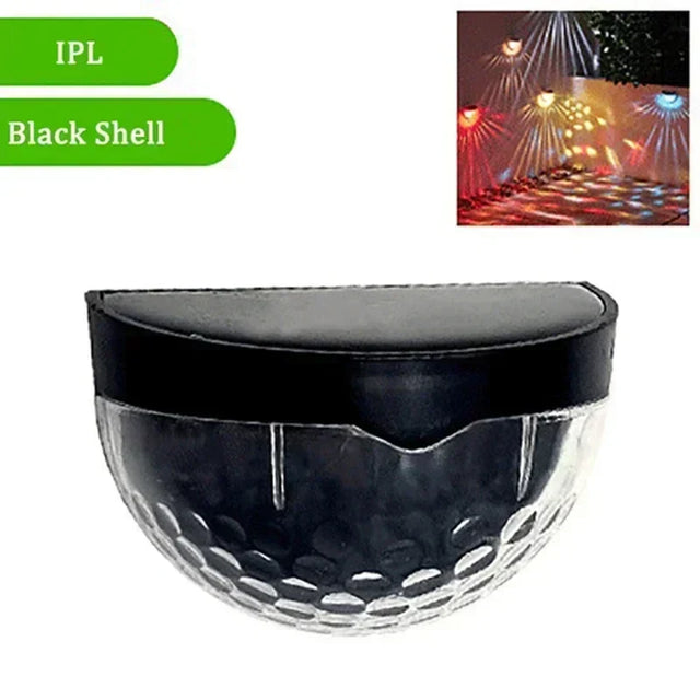 Carvallo Zaunleuchte LumiPath FencePro | Vattentät & Solardriven | Varmvit & Flerfärgad | För Trädgård, Terrass & Trappa Carvallo