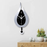 WaterDrop - Bred Modern Minimalistisk Vägghängd Klocka Carvallo