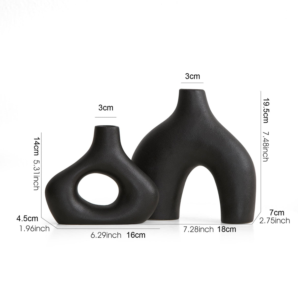 NestForm – Moderna Rent Linjer Rund Vas med Elegant Form Carvallo