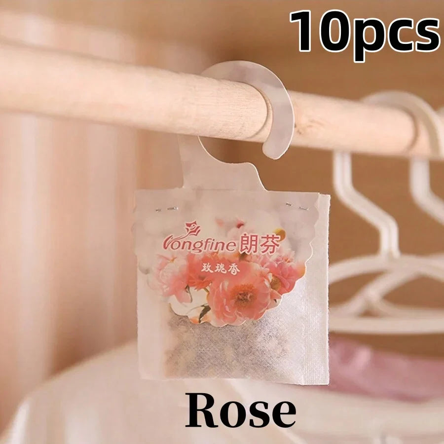 Carvallo Doftpåsar för garderob & rum | 5/10 stycken | Långvarig doft | Med hängare | Aromaterapi & luftrensare Carvallo