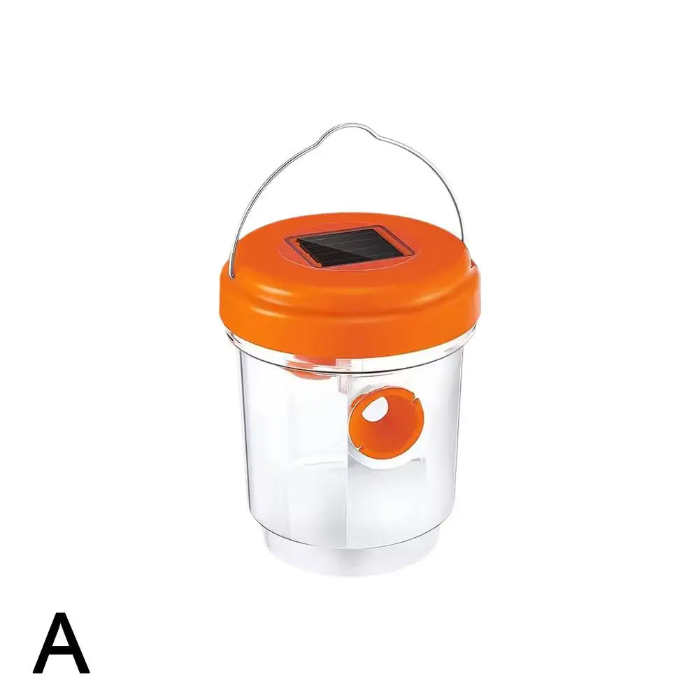 Carvallo Solar | Återanvändbar getingfälla med soljus | Dubbel ingångsöppning | För trädgård, balkong och terrass Carvallo