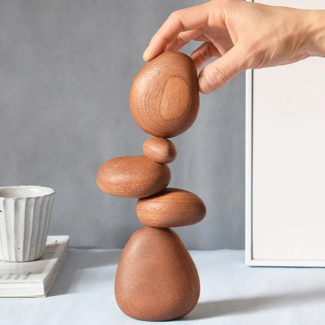 Zen Harmony träskulptur – modern minimalistisk inredning för ett lugnt utrymme MILA Sverige
