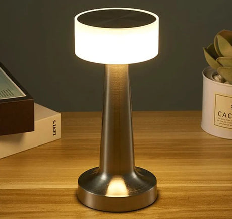 Carvallo Bordslampa Aurélia | Retro-design & Touch-dimning | USB-laddningsbar | 23,5 cm Hög Carvallo