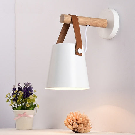 Nordisk Hängande Vägglampa-Lights-Hemnix-Vit - med EU-kontakt-Hemnix