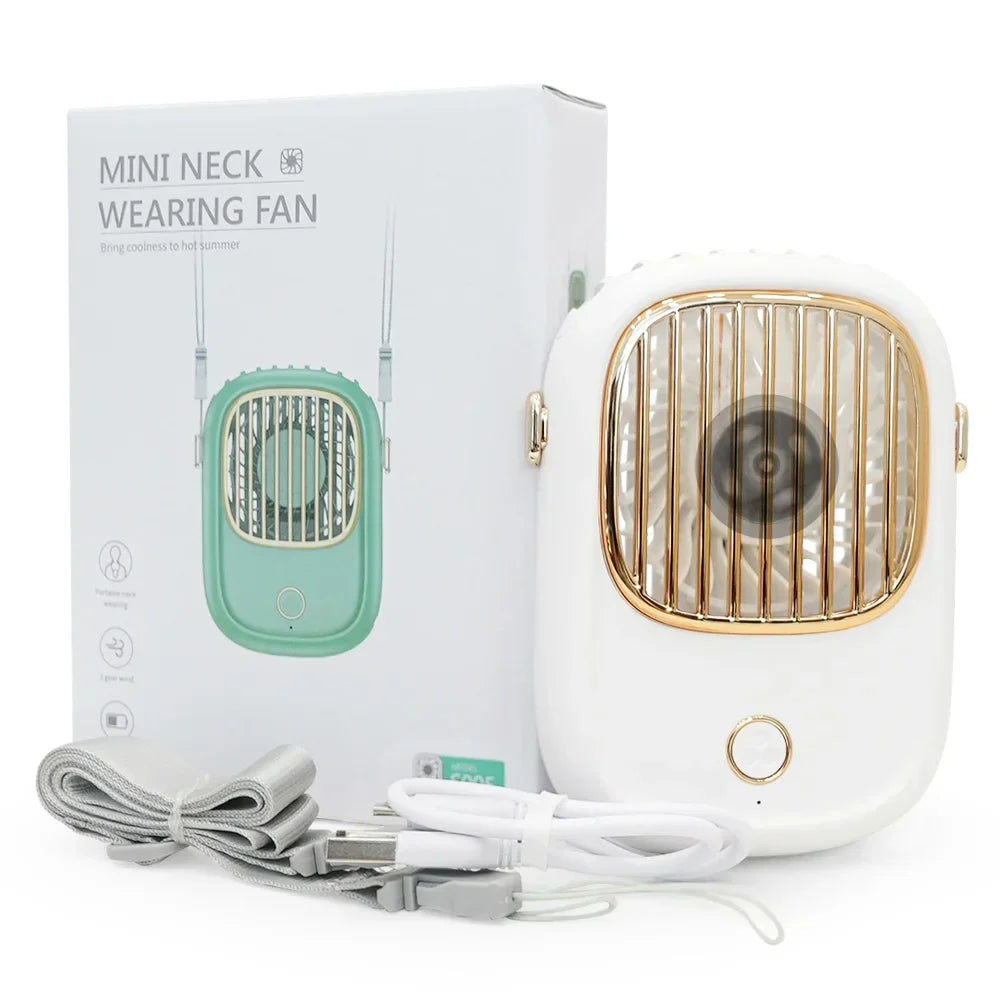 Carvallo Bärbar Nackfläkt | Uppladdningsbar & Multifunktionell | För Utomhus, Resor & Hemma Carvallo