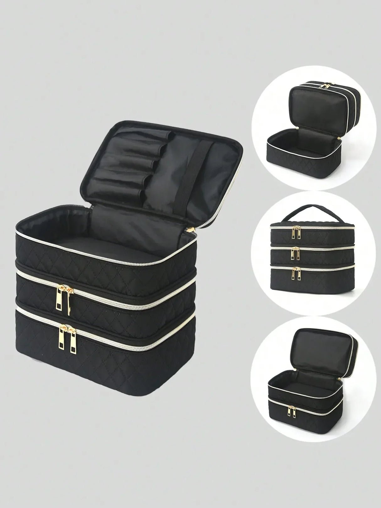 Carvallo LAVUÉ Paris | 3-lager & extra mycket förvaringsutrymme | Vattentålig & Bärbar | För resor & vardag Carvallo