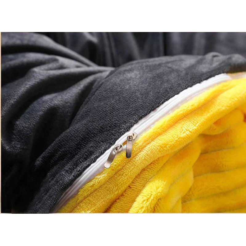 Mjuk Plysch Duvetöverdrag för Vinter - PlushWarm Carvallo