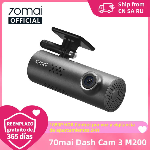 Carvallo Auto 1080P | Röststyrning & Nattseende | 24h Parkeringsövervakning | GatuVakt M200 WiFi Carvallo