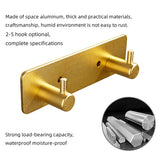 Carvallo Väggkrok Hookora | Rostfritt stål 304 borstade | Utan borrning | Lastkapacitet upp till 3 kg | Vattentät & Rostfri Carvallo