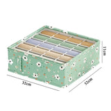 Carvallo Lådor Organizer | För underkläder, BH:ar & strumpor | Fällbar förvaringslåda | Ordning i garderoben Carvallo