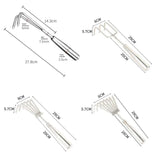Carvallo ogräsjäter i rostfritt stål | 29 cm handverktyg | Ergonomisk & rostfri | För trädgård, rabatter & grönsaksodling Carvallo