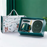 Innovativt set med uppvärmda muggar – Keramisk kopp med Smart Warming Coaster MILA Sverige