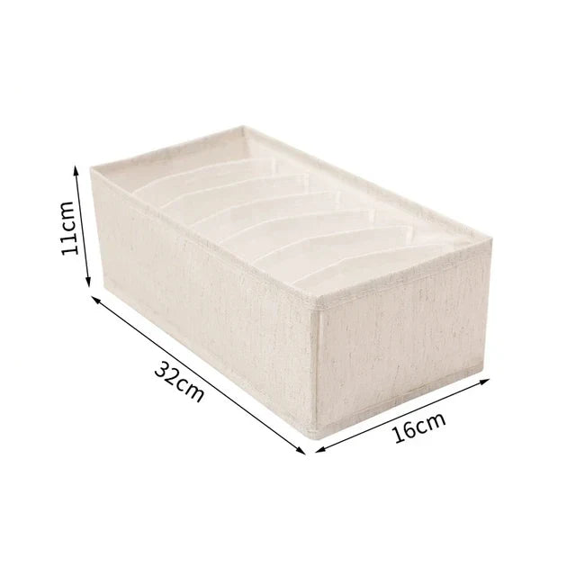 Carvallo Lådor Organizer | För underkläder, BH:ar & strumpor | Fällbar förvaringslåda | Ordning i garderoben Carvallo