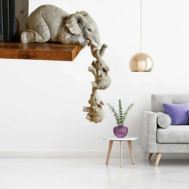 OllyLift – Elephants familj staty med symbolisk design och skulpturell charm Carvallo