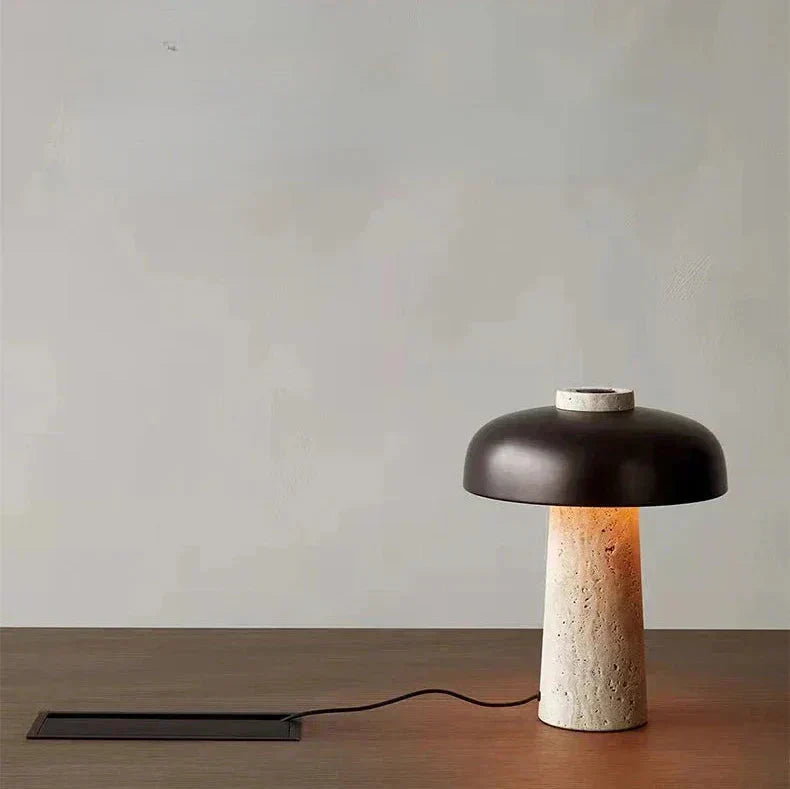 Travertine Lampa med Natursten Bas Carvallo