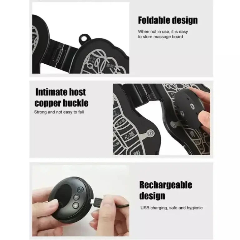 Royallure EMS Fotmassageapparat för neuropati – Multiläge, ökad cirkulation, smärtlindringsmatta Carvallo