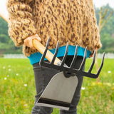 Carvallo Trädgårdsrake & Hacka | 2-i-1 Ogräsborttagare | Tung belastning | För rabatter & gräskötsel Carvallo