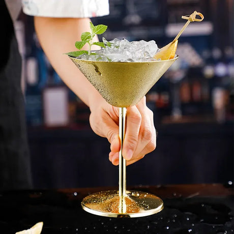 Carvallo – Rostfritt Stål Martini Cocktailglas med Dubbelväggig Isolering Carvallo