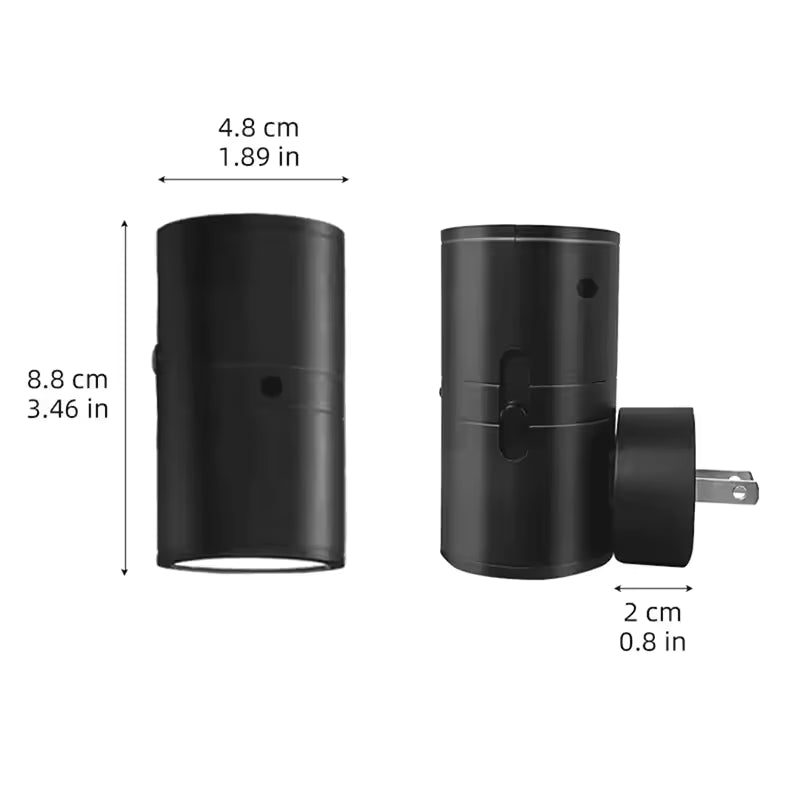 Royaleva Dimmbar Plug-In Nattljus med Rörelsesensor - 2Pcs LED-ljus för Sovrum, Hallar och Trappor Carvallo